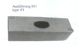 Diamont-Bossierhammer, 2 diagonale HM-Platten, 2,0 kg