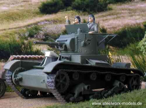 Panzerturm Tankturret mit Crew für T-26 BT-5 BA-3/6