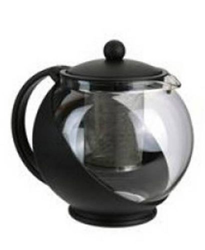 Glas Teekanne mit Edelstahl Sieb  - Glaskanne - Teekanne  1 Liter