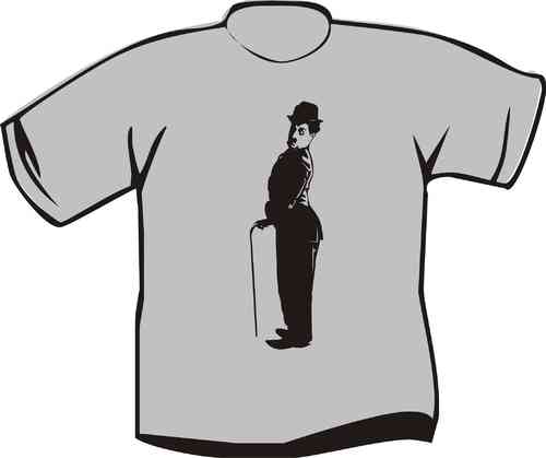 T-Shirt Charly Chaplin Figur
