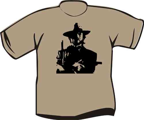 T-Shirt Clint Eastwood Uniform Bustbild