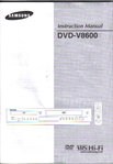 Samsung DVD V 8600 V8600 English Videorecorder  Instruction manual Bedienungsanleitung Anleitung 16