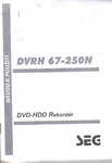SEG DVRH 67 250 160  DVD HDD Rekorder Navod K Pouziti Zapojeni Propojeni Dalkove Ovladan Anleitung 4